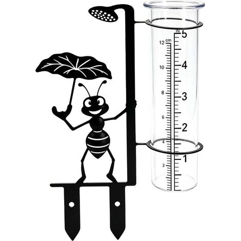 Regenmesser Am Stiel – 12 Cm – Gartenregenmesser – Niederschlagsanzeige