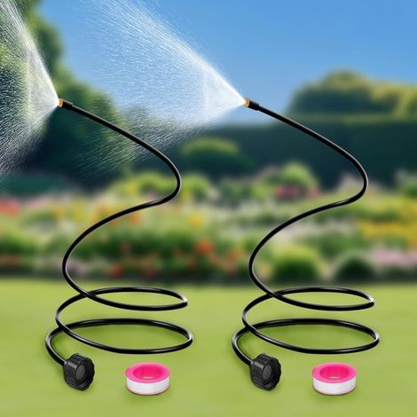 Set Mit 2 Gartensprengern - Nebelsystem - Erfrischender Nebel