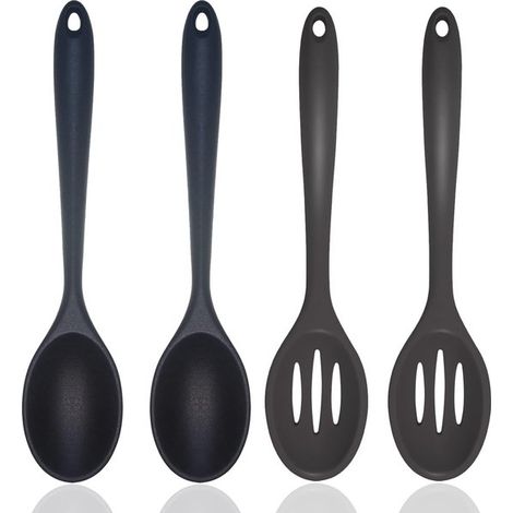 Küchenlöffel - 4er-set - 20,3 X 4,5 Cm - Antihaft-silikonlöffel