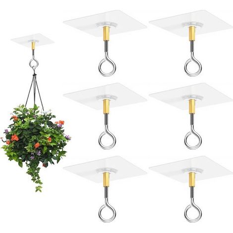 6 Selbstklebende Deckenhaken – Extra Starke Haken – Deckenhaken
