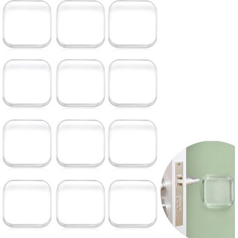 Transparente, Selbstklebende Türstopper – 12er-pack – Durchmesser 4 Cm – Dicke 0,8 Cm – Silikon-türstopper