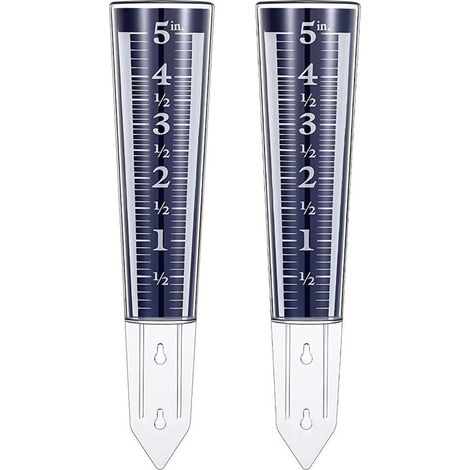 Regenmesser – 2er-pack – 12,7 Cm (5 Zoll) – Niederschlagsmessung – Garten-regenmesser
