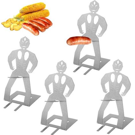 Grillwursthalter – 4er-set – Superhelden-grillwursthalter – Lustige Hot-dog-halter