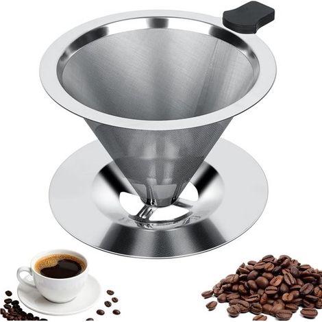 Kaffeefilter Aus Edelstahl – Wiederverwendbar – Kaffeefilterhalter