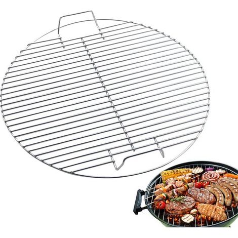Runder Grillrost - Ø 44 Cm - Edelstahl - Mit Griffen