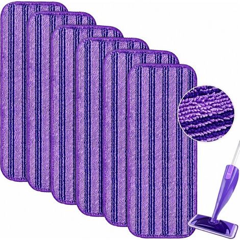 Wiederverwendbare Mikrofasertücher – 6er-pack – 30 X 14 Cm – Lila