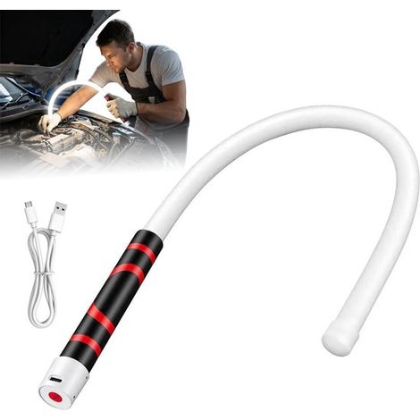 Flexible Led-arbeitsleuchte – 73 Cm Flexible Autoleuchte – Taschenlampe Mit 3 Helligkeitsstufen – Led-inspektionsleuchte