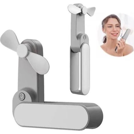 Tragbarer Ventilator – Weiß – Mini-ventilator – 2 Geschwindigkeitsstufen
