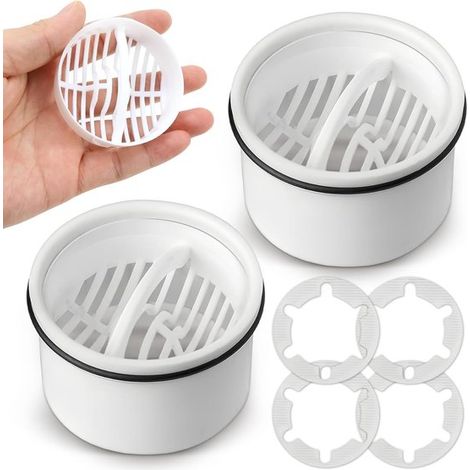 Duschablauffilter-set – 2er-pack – Weiß