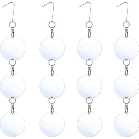 Set Mit 4 Reflektierenden Vogelabwehrscheiben – 7,5 X 41 Cm – Taubenabwehrscheiben