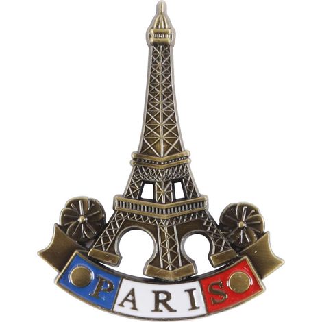 3d-kühlschrankmagnet Mit Eiffelturm-motiv Aus Metall, Paris-souvenir, Dekorative Magnetskulptur - Mmcd-zgl-05157