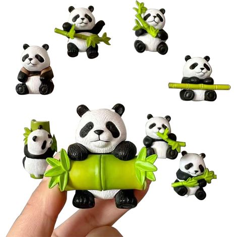 Set Mit 8 Panda-kühlschrankmagneten – Holen Sie Sich Die Niedliche Und Lustige Seite Der Kühlschrankmagnete Nach Hause – Mmcd-zgl-05160