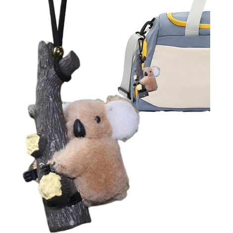 Koala-plüsch-auto-anhänger, Glas-koala-auto-anhänger, Koala-plüsch-anhänger – Mmcd-zgl-05166