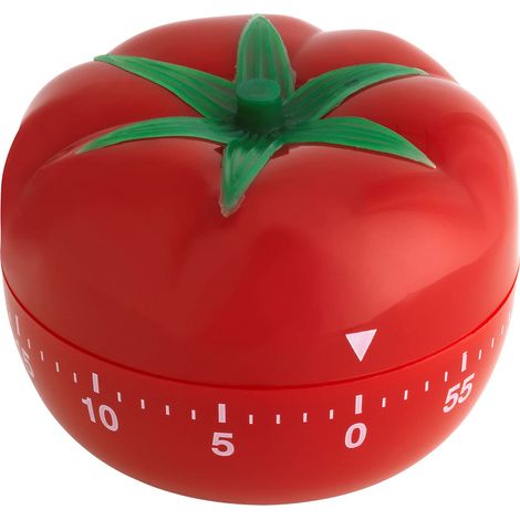 Pomodoro-timer, 38.1005, Pomodoro-technik, Batterielos, Analog, Aufziehmechanismus, Kurzzeittimer, Für - Mmcd-zgl-05460