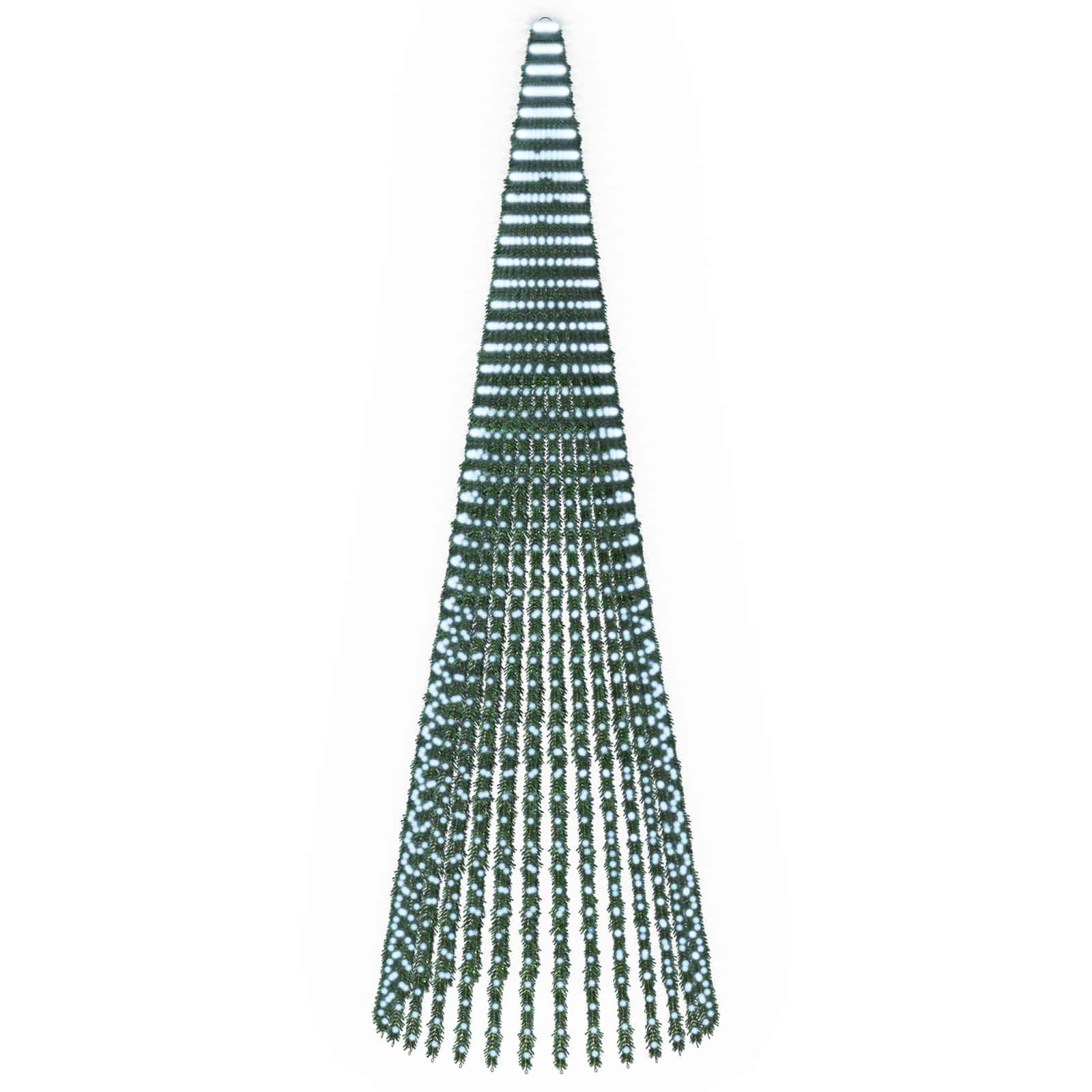 Led-weihnachtsbaum 470 Cm 1504 Leds Kaltweiß Stahl Grün Vidaxl