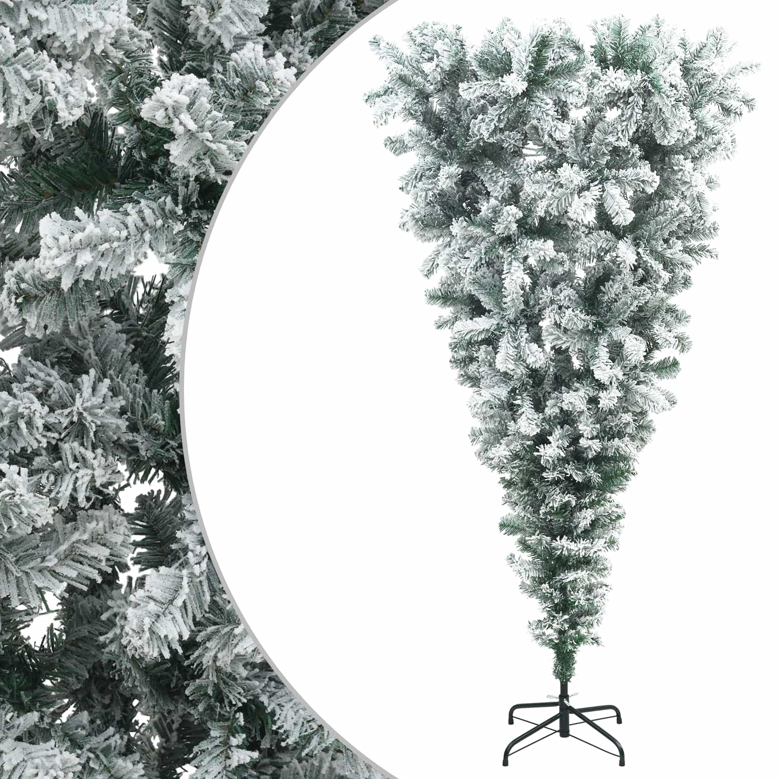 Künstlicher Weihnachtsbaum, Verkehrt Herum 150 Cm Pvc Und Stahl Vidaxl