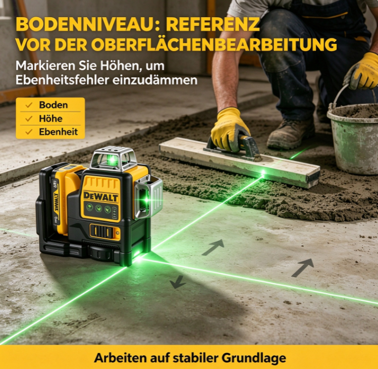 Dewalt Dw089lg Linienlaser Schrägmodus, Für Individuelle Markierungen, Set Mit Akku Und Ladegerät