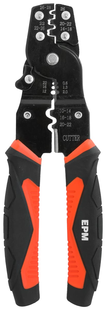 3-in-1-crimpzange Für Stecker, 190 Mm, Industriequalität - E-400-0054