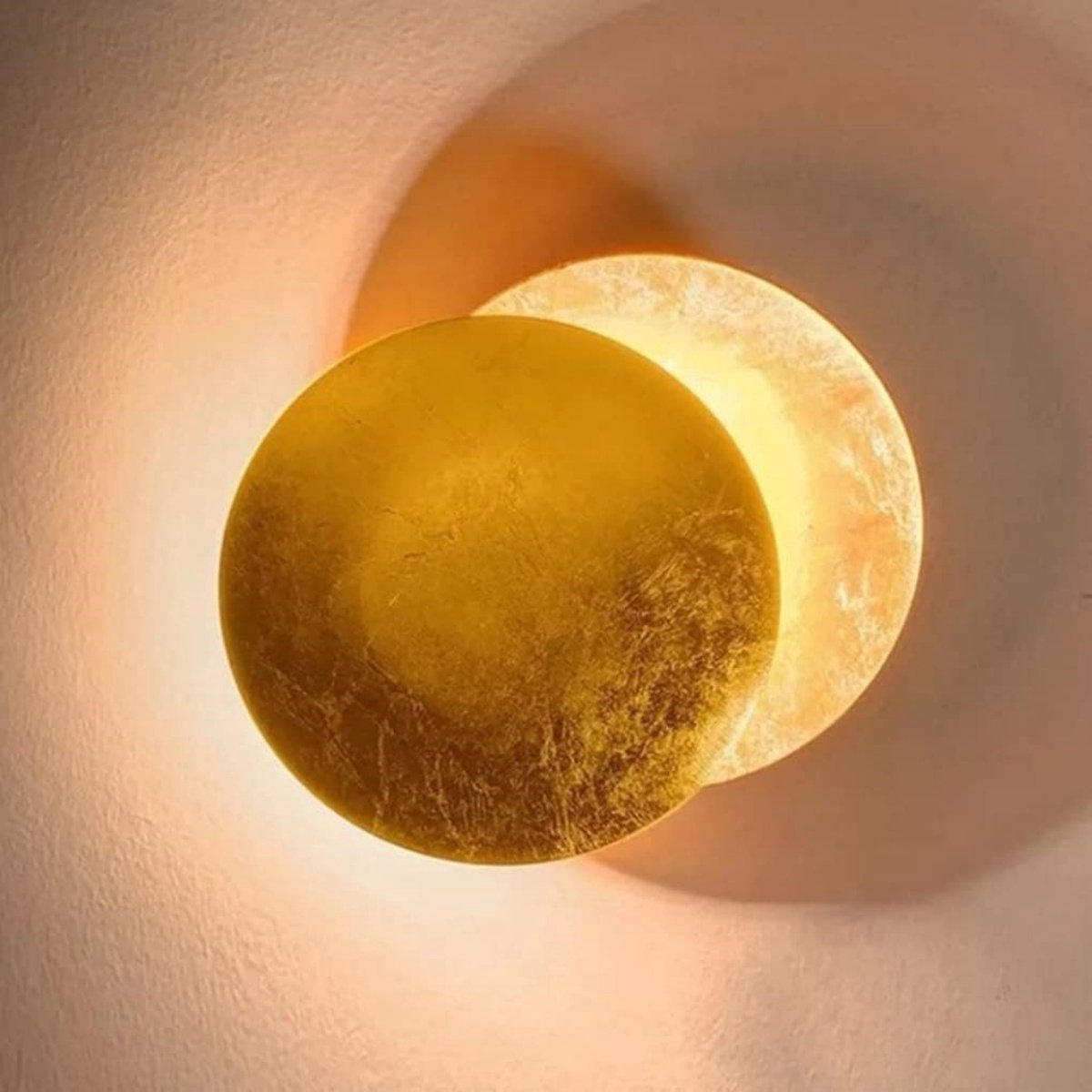 Moderne Led-wandleuchte – 7 W, Goldfarben, Für Den Innenbereich – Kreative Wandleuchte Mit Sonnenfinsternis-effekt – Schlichte, Dekorative Nachttischlampe – Geeignet Für Wohnzimmer, Schlafzimmer Und T