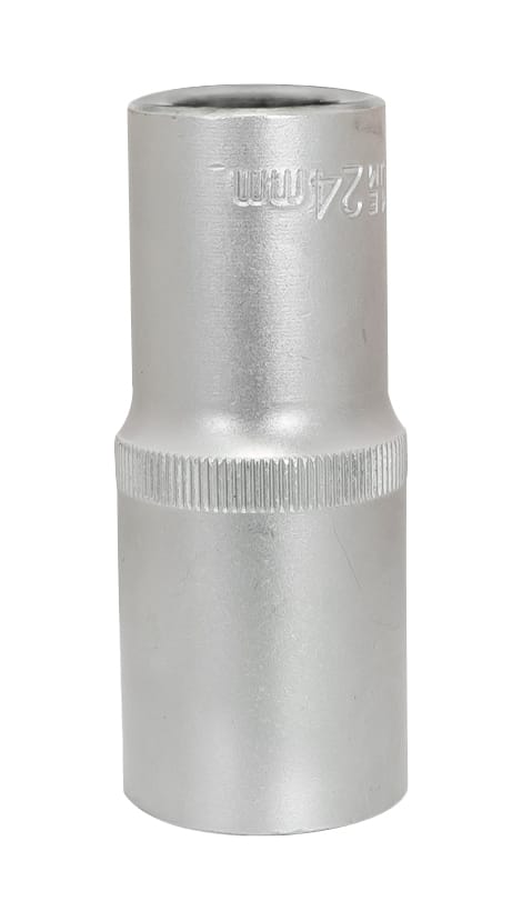 Langer Steckschlüssel 1/2'' 6-winkel Satin 24mm - E-401-1524