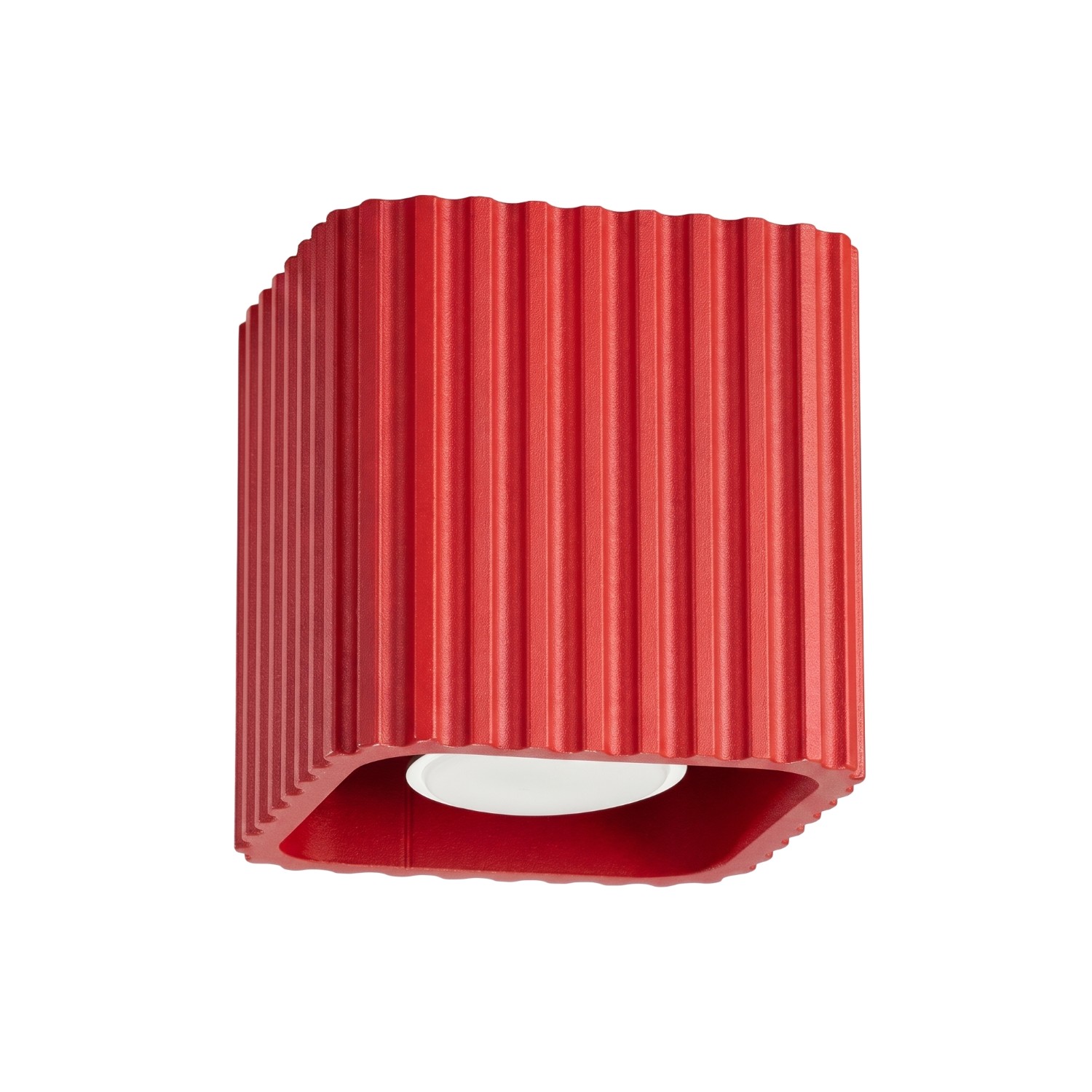 Deckenleuchte Riff 1 Rot Aluminium 1xgu10 10cm Sollux