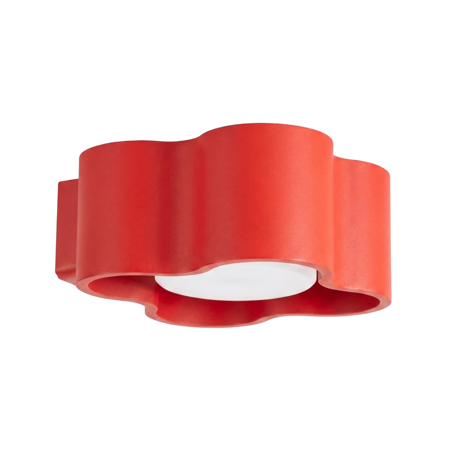 Wandleuchte Ovio Rot Aluminium 1xgx53 12cm Sollux