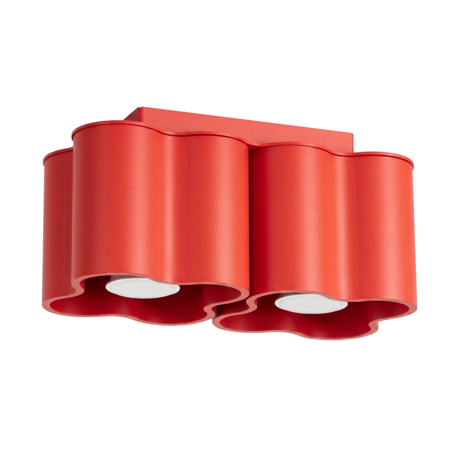 Deckenleuchte Ovio 2 Rot Aluminium 2xgu10 24.5cm Sollux