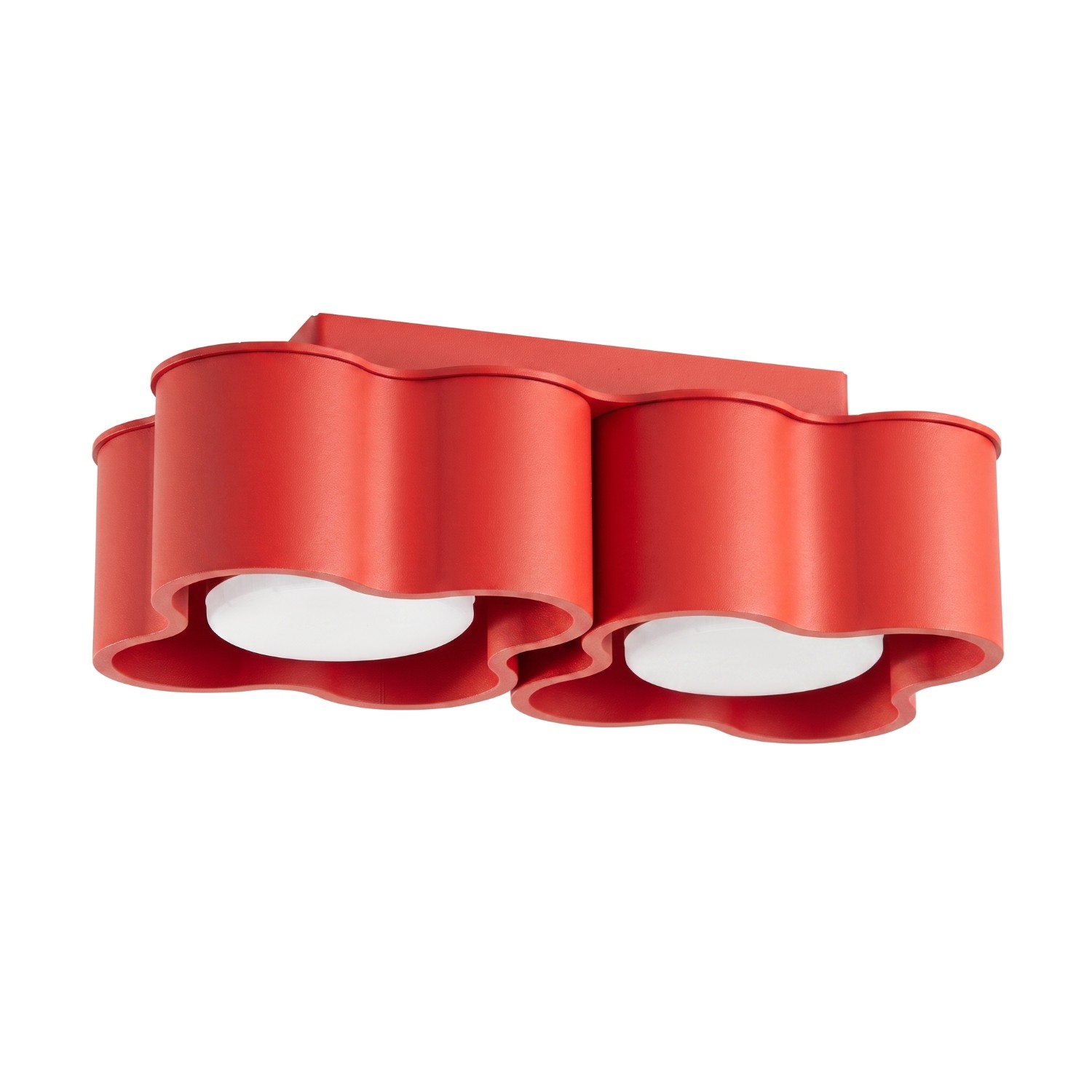 Deckenleuchte Ovio 2 Rot Aluminium 2xgx53 24.5cm Sollux