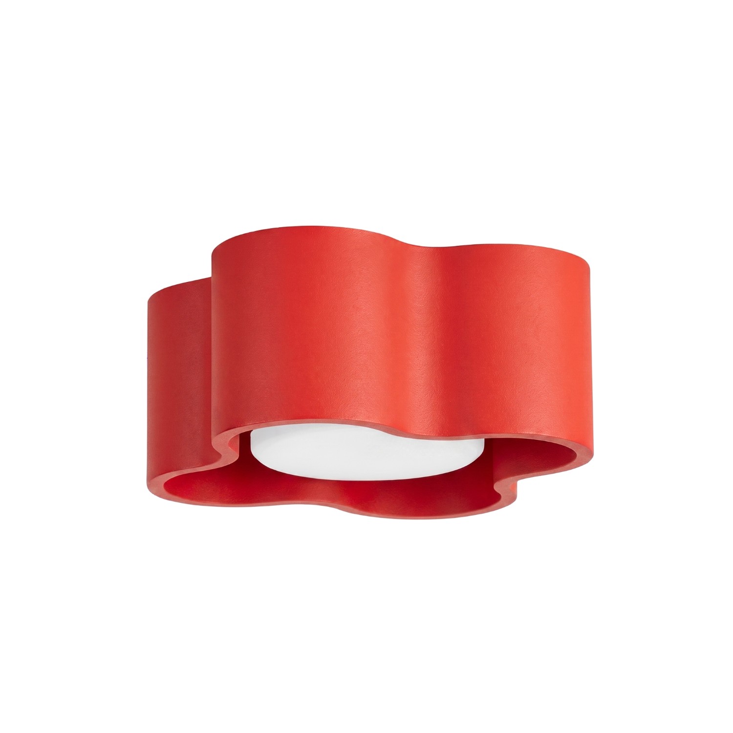 Deckenleuchte Ovio 1 Rot Aluminium 1xgx53 12cm Sollux