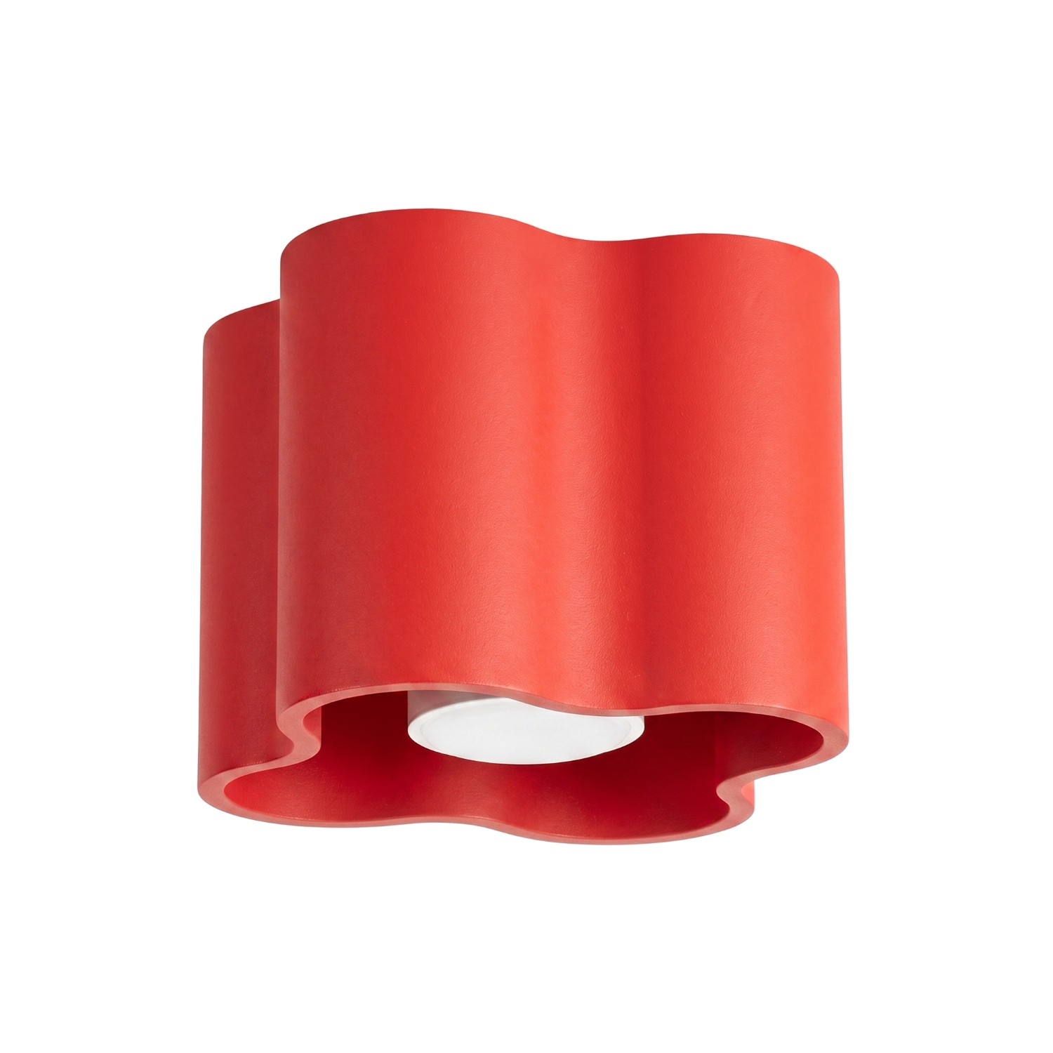 Deckenleuchte Ovio 1 Rot Aluminium 1xgu10 12cm Sollux