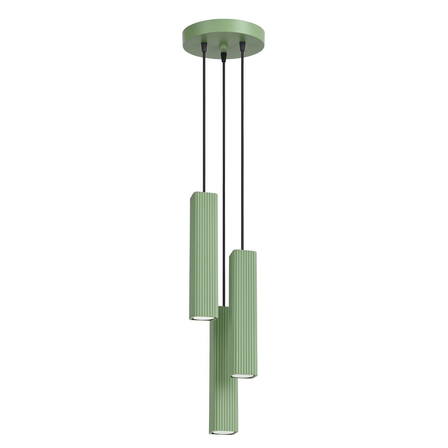 Pendelleuchte Rayo 3p Salbei Aluminium 3xgu10 20cm Sollux