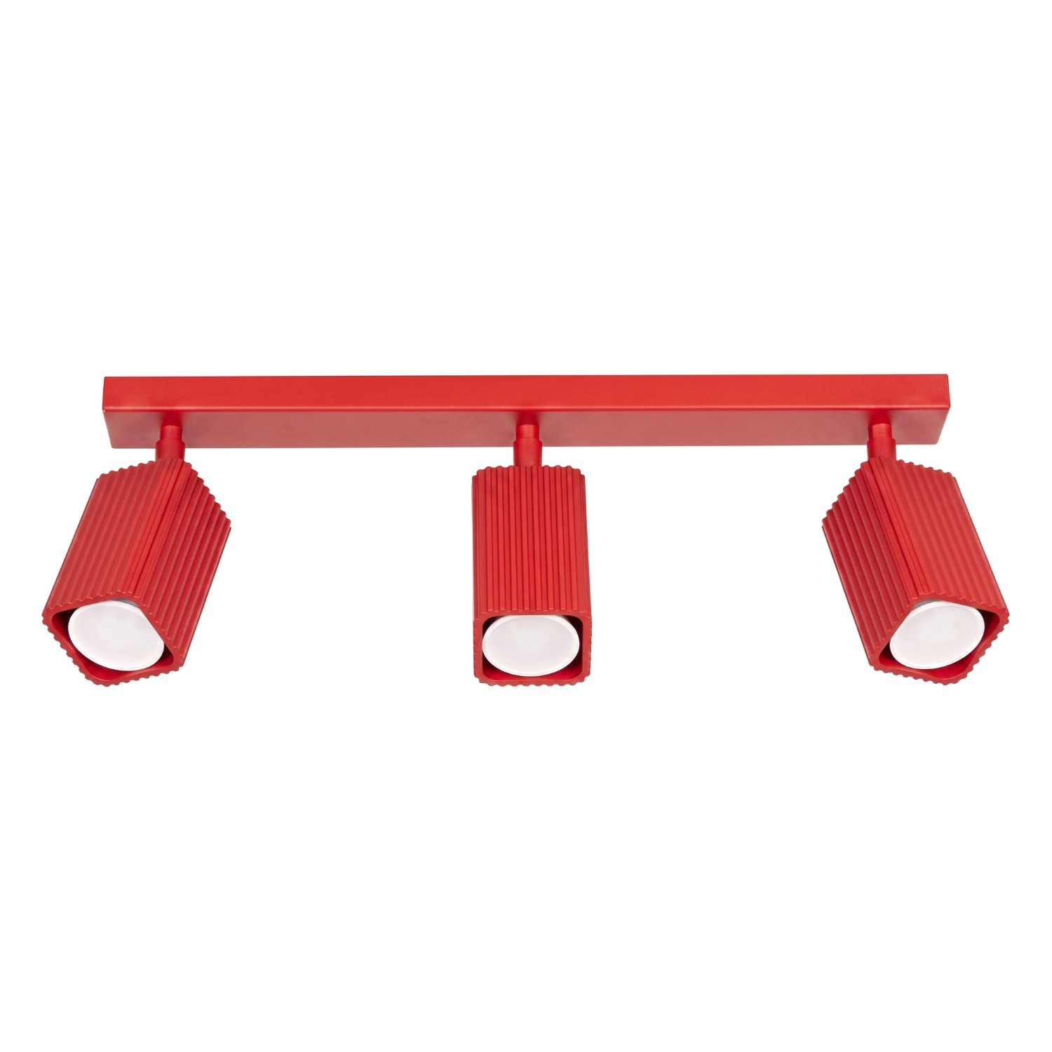 Deckenleuchte Rayo 3l Rot Aluminium 3xgu10 45cm Sollux