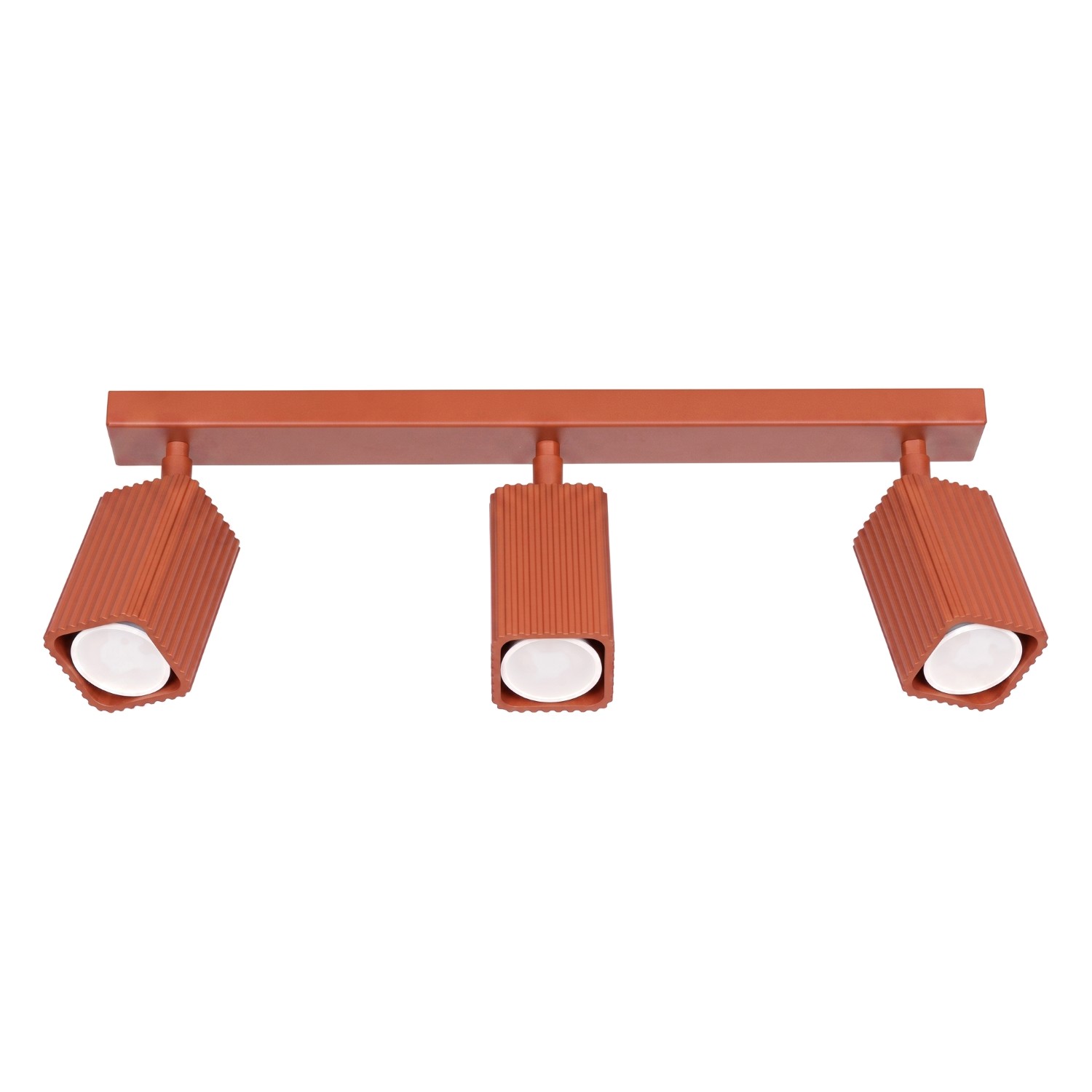 Deckenleuchte Rayo 3l Rote Ocker Aluminium 3xgu10 45cm Sollux