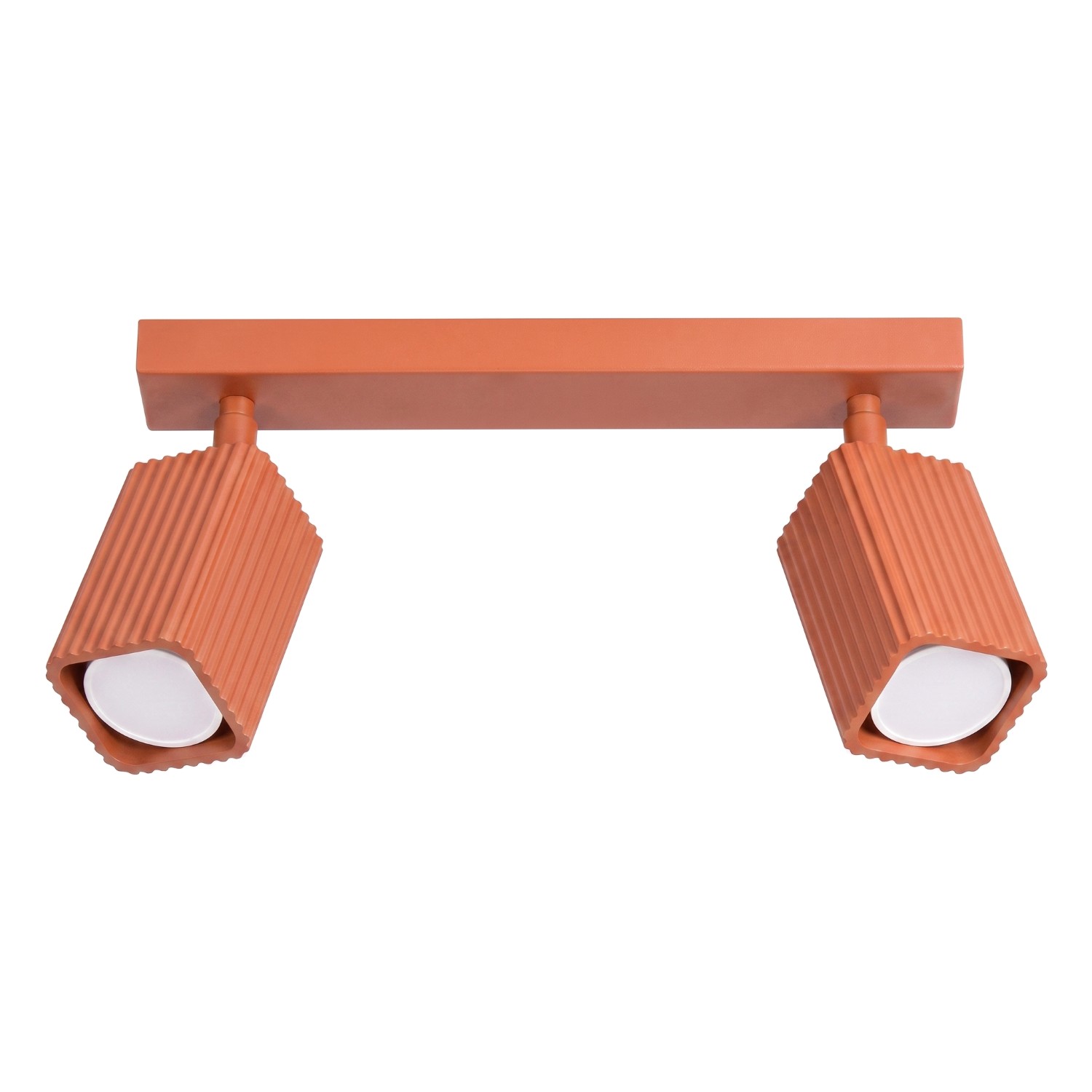 Deckenleuchte Rayo 2 Rote Ocker Aluminium 2xgu10 30cm Sollux