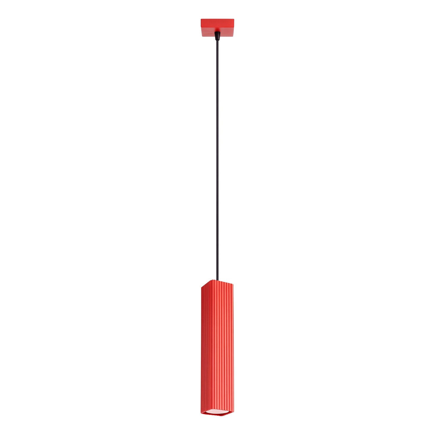 Pendelleuchte Rayo 1 Rot Aluminium 1xgu10 8cm Sollux