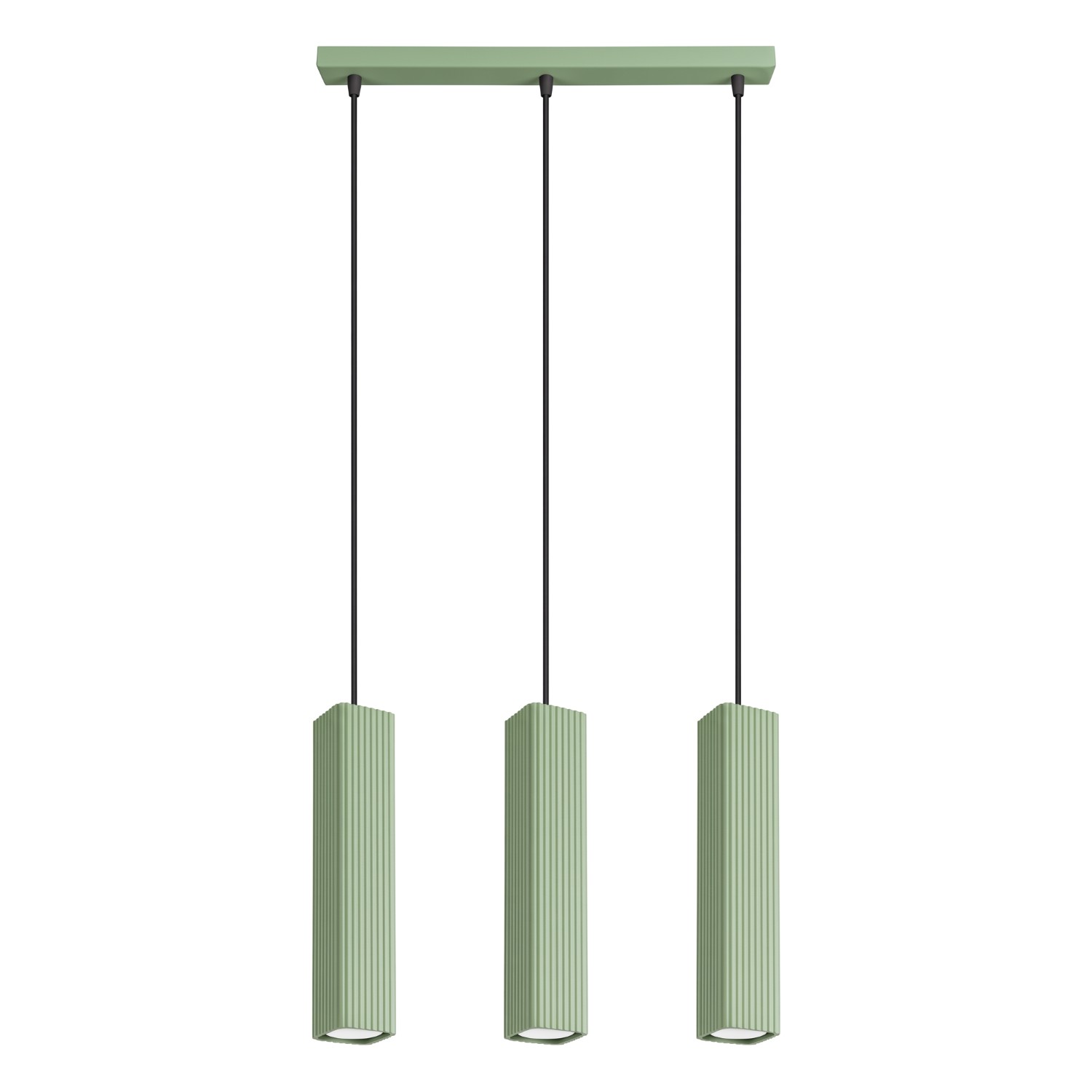 Pendelleuchte Rayo 3l Salbei Aluminium 3xgu10 45cm Sollux