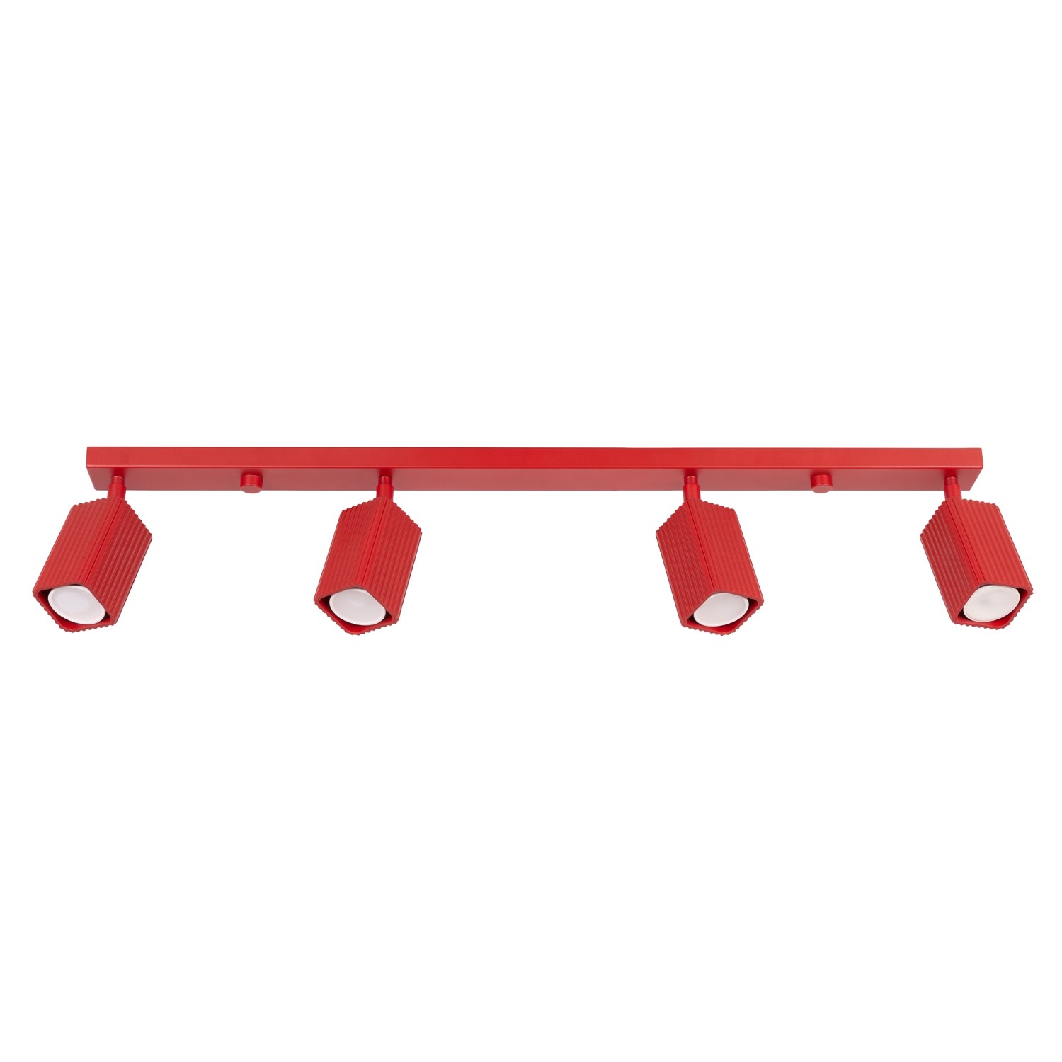 Deckenleuchte Rayo 4l Rot Aluminium 4xgu10 81cm Sollux