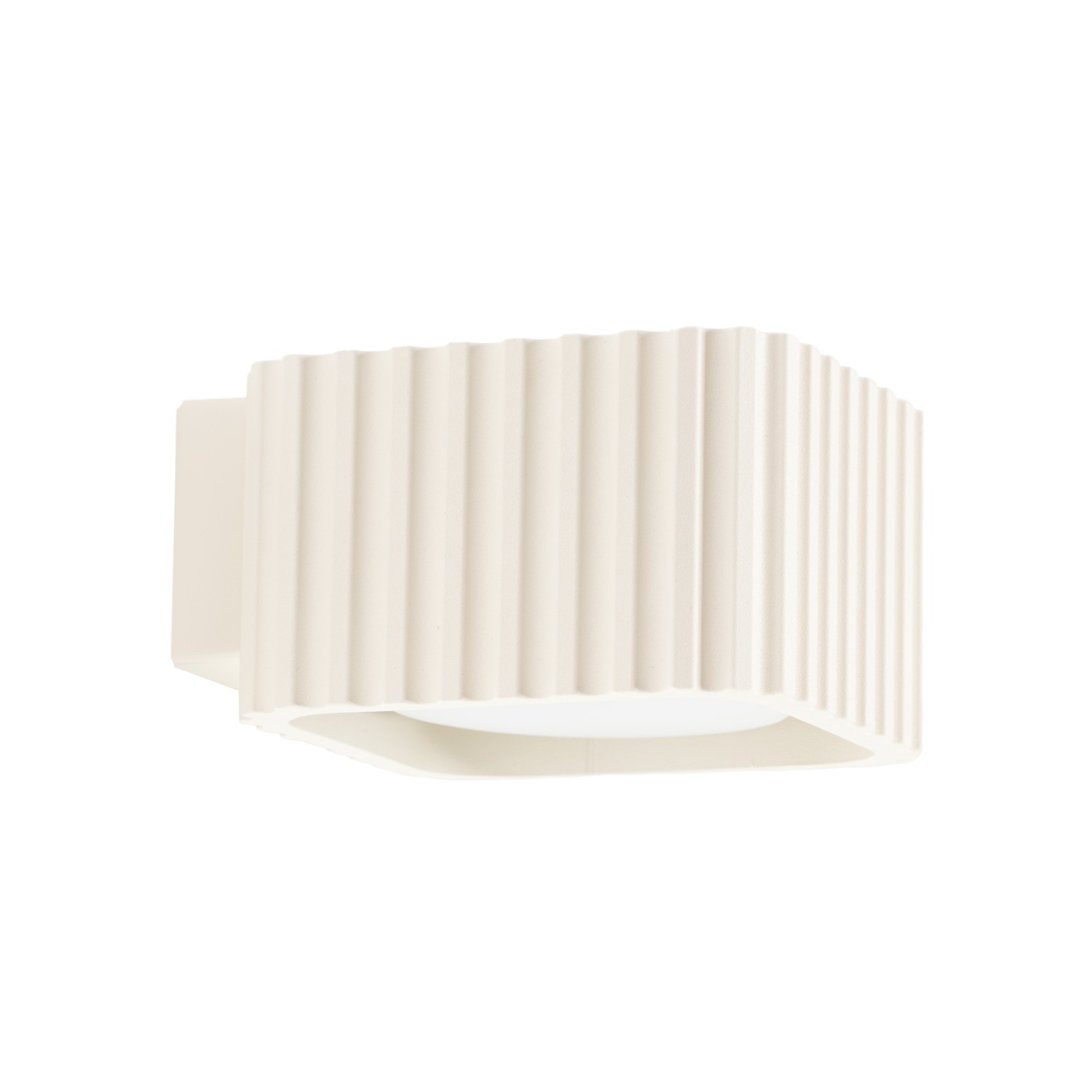 Wandleuchte Riff Beige Aluminium 1xgx53 10cm Sollux