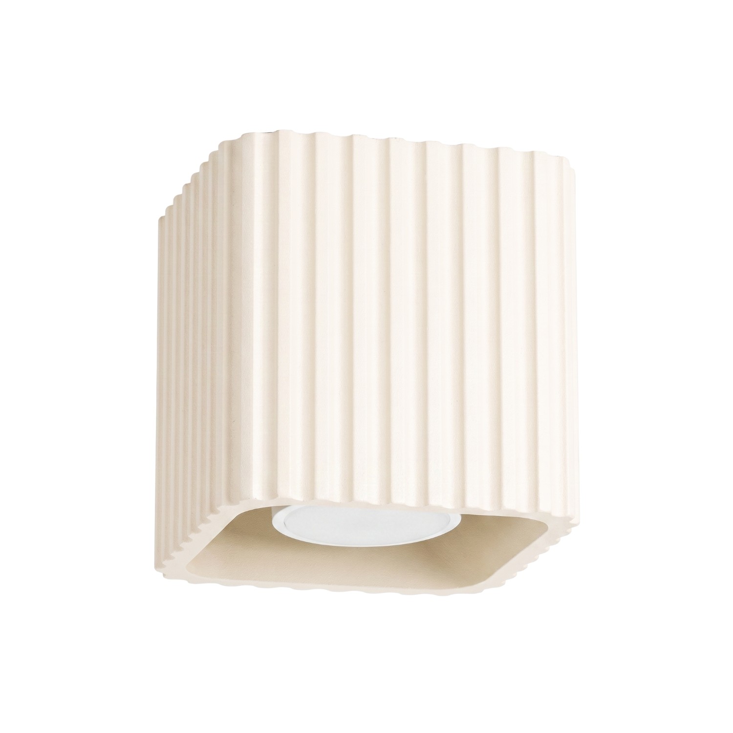 Deckenleuchte Riff 1 Beige Aluminium 1xgu10 10cm Sollux