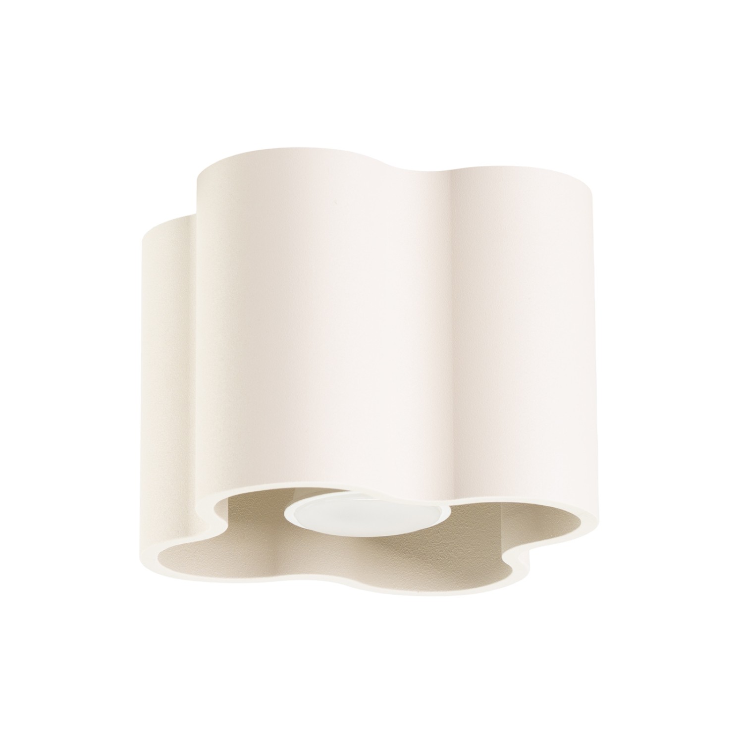 Deckenleuchte Ovio 1 Beige Aluminium 1xgu10 12cm Sollux