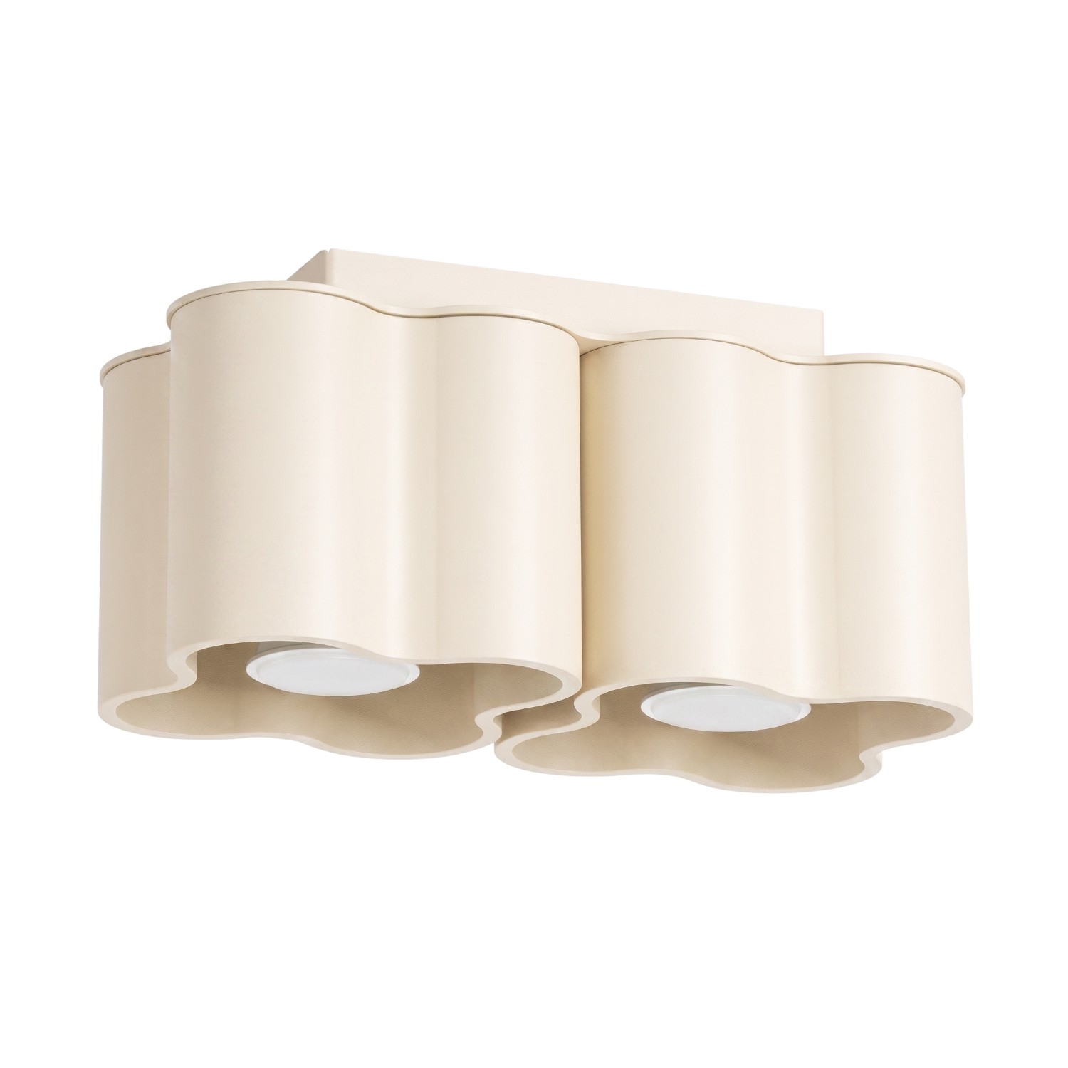 Deckenleuchte Ovio 2 Beige Aluminium 2xgu10 24.5cm Sollux