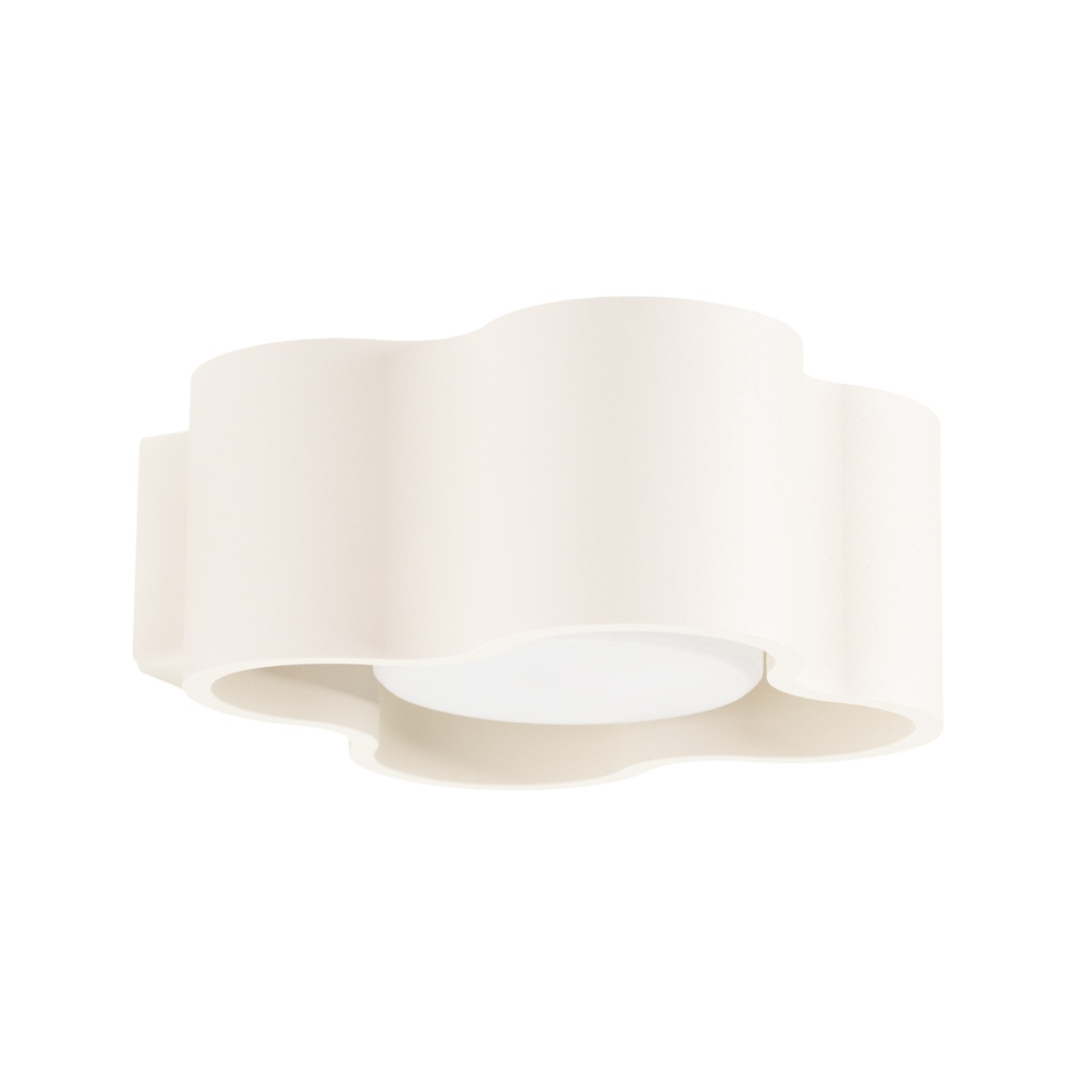 Wandleuchte Ovio Beige Aluminium 1xgx53 12cm Sollux