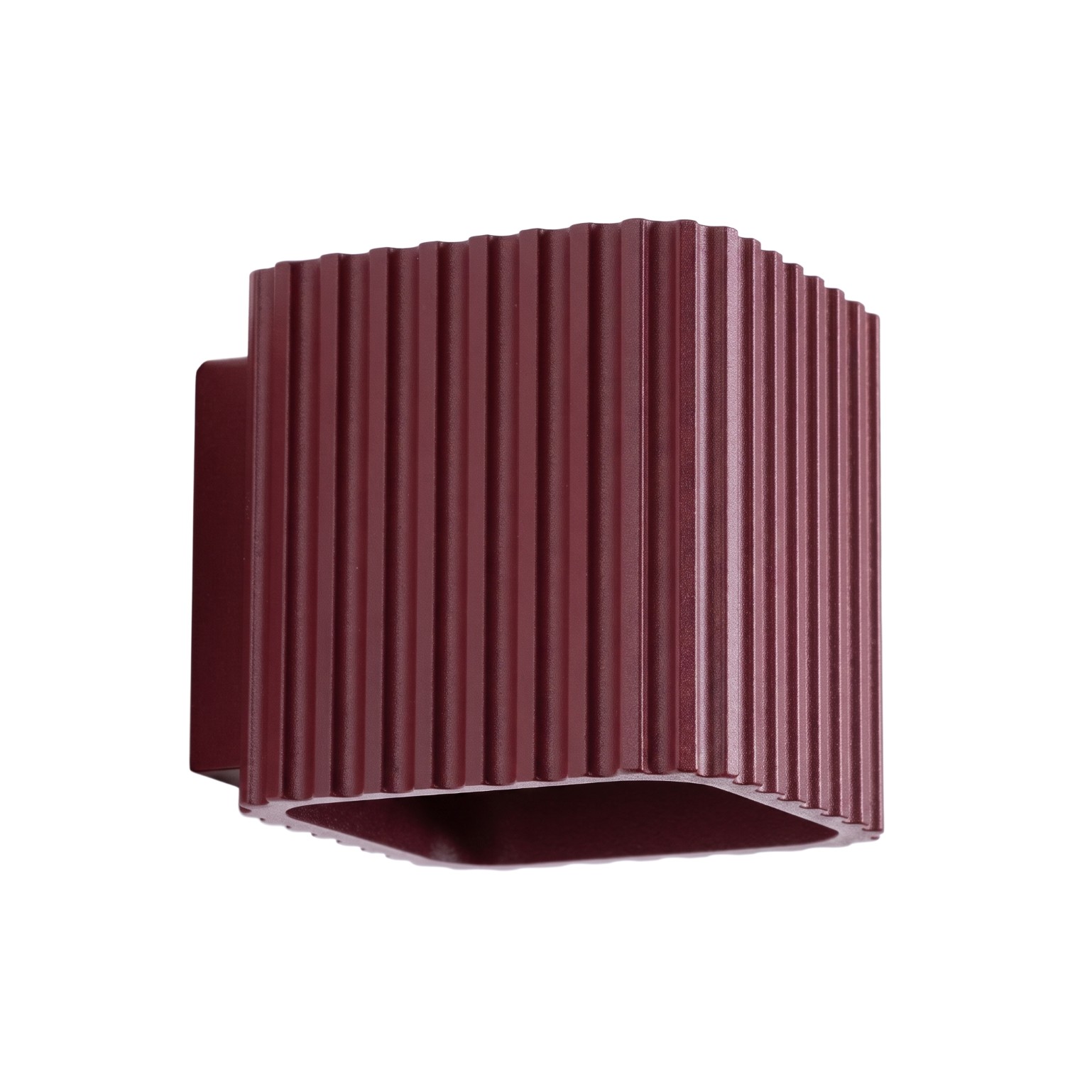 Wandleuchte Riff Burgunderrot Aluminium 1xg9 10cm Sollux