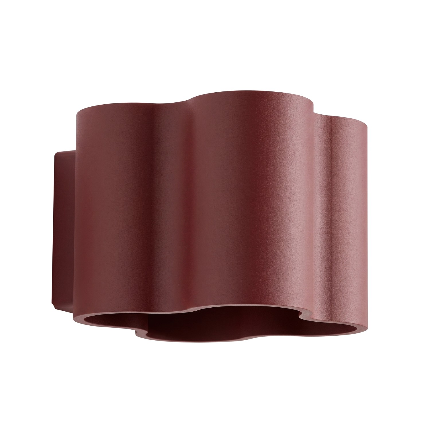 Wandleuchte Ovio Burgunderrot Aluminium 1xg9 12cm Sollux