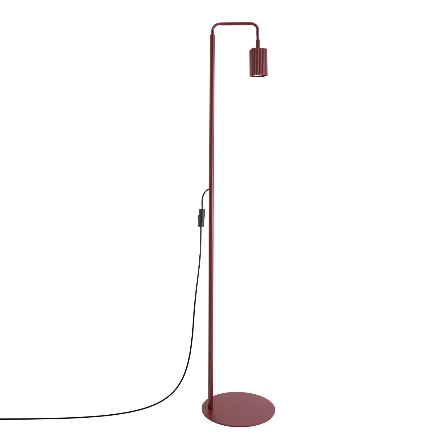 Stehlampe Rayo 1 Burgunderrot Aluminium 1xgu10 30cm Sollux