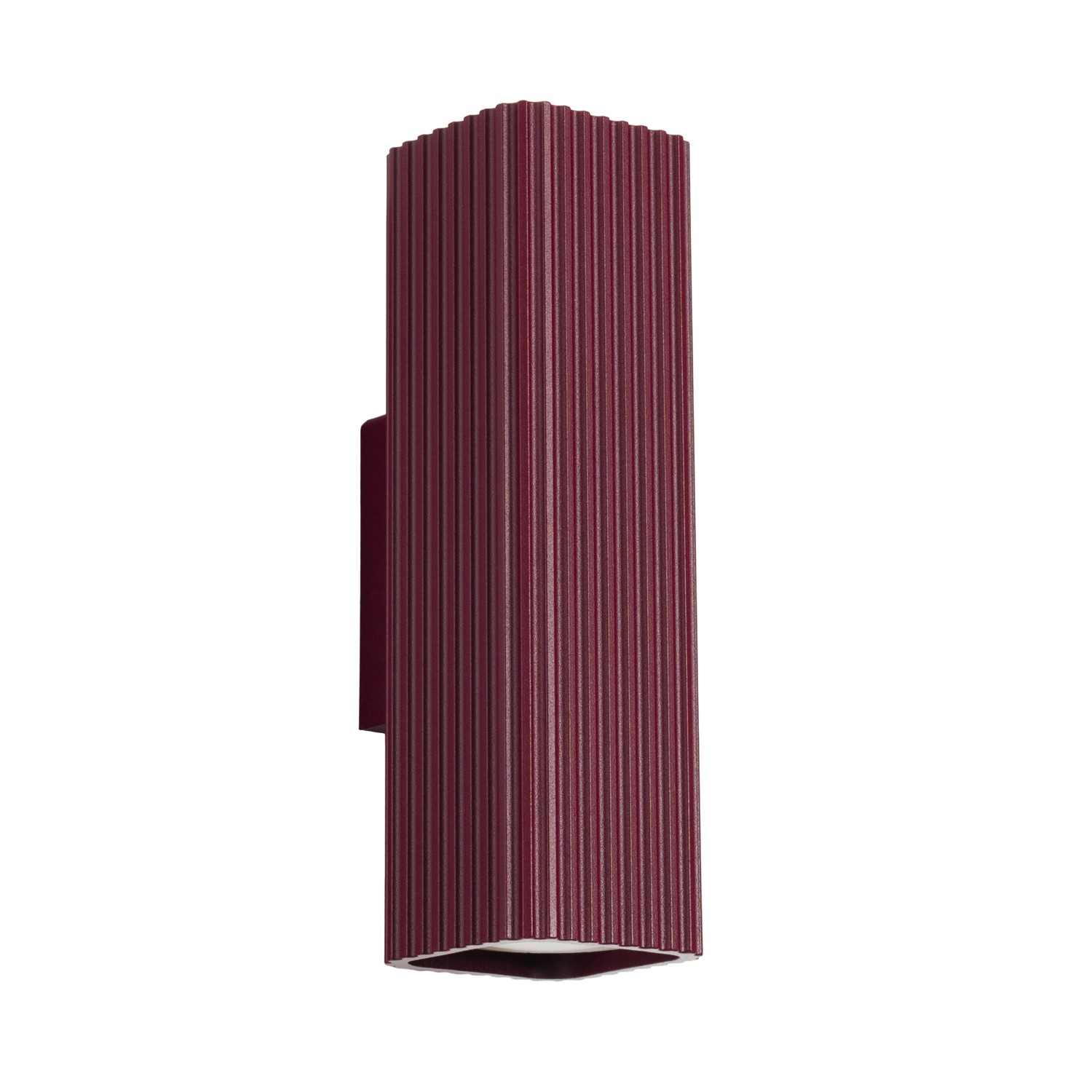 Wandleuchte Rayo 20 Burgunderrot Aluminium 2xgu10 6cm Sollux