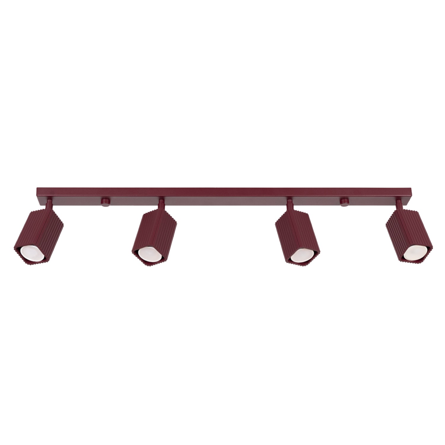 Deckenleuchte Rayo 4l Burgunderrot Aluminium 4xgu10 81cm Sollux