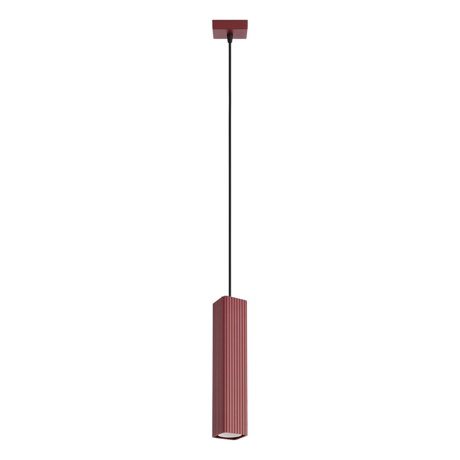 Pendelleuchte Rayo 1 Burgunderrot Aluminium 1xgu10 8cm Sollux
