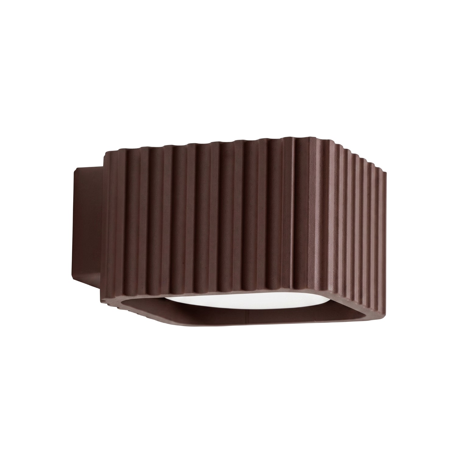 Wandleuchte Riff Braun Aluminium 1xgx53 10cm Sollux