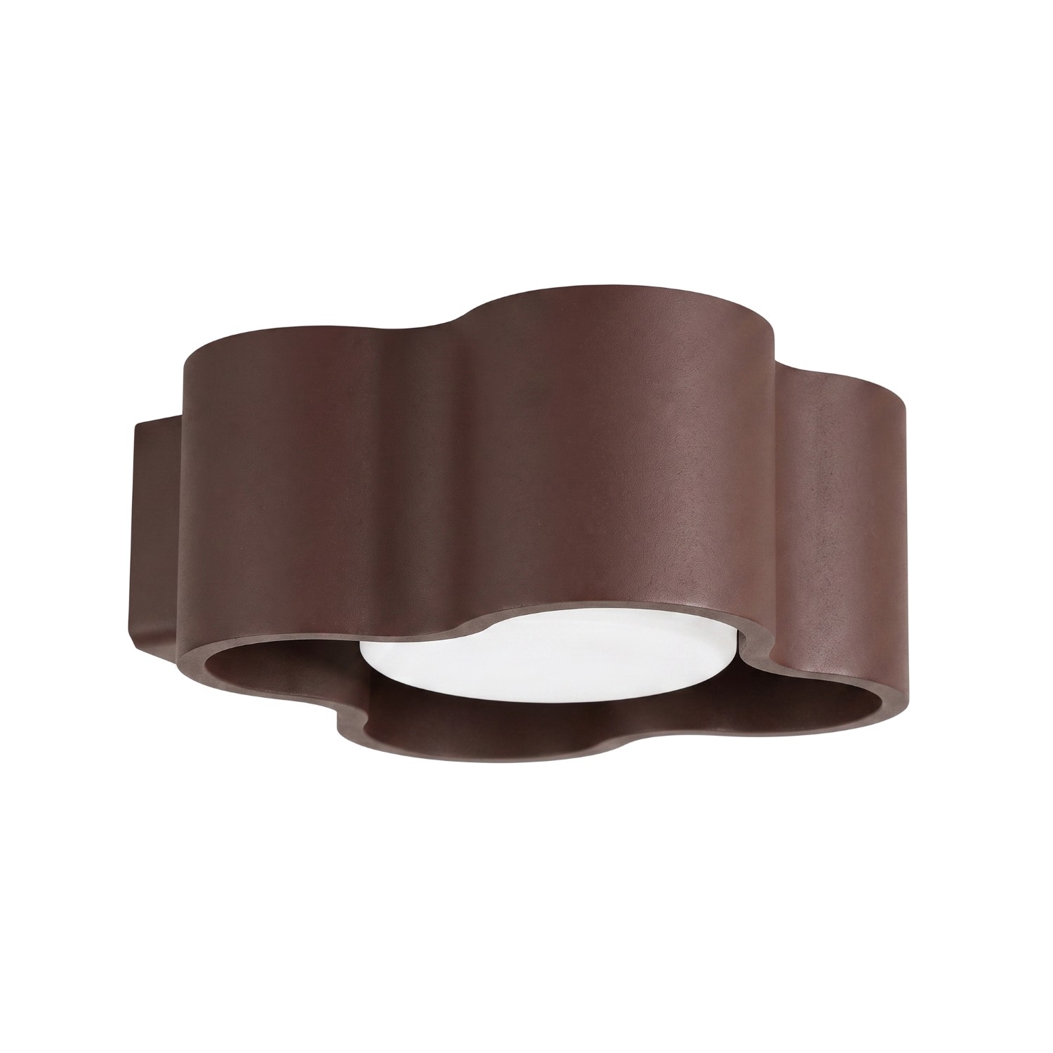 Wandleuchte Ovio Braun Aluminium 1xgx53 12cm Sollux